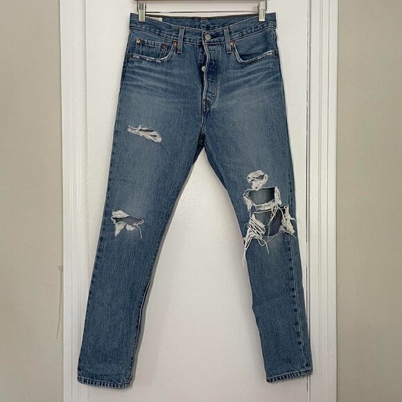 Levi’s 501 Skinny Distressed Jean - Picture 3 of 8
